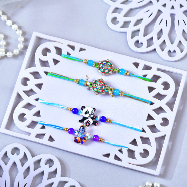 Family Rakhi Set with Lindt Chocolates