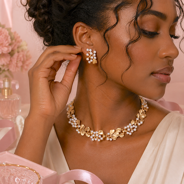 Rajwadi Necklace & Earing Set