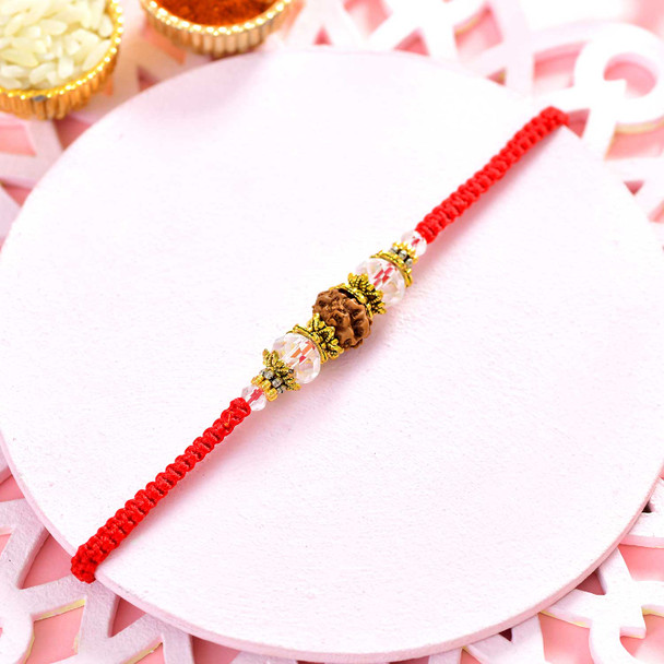 Rudraksha Rakhi with Almonds