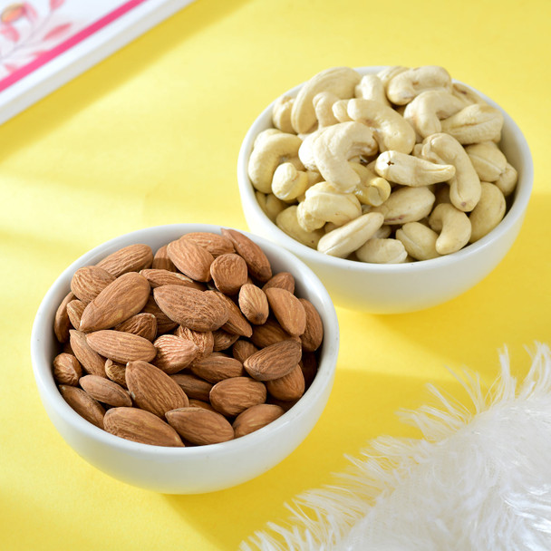 Blue Bhai Rakhis and Gourmet Celebration Combo