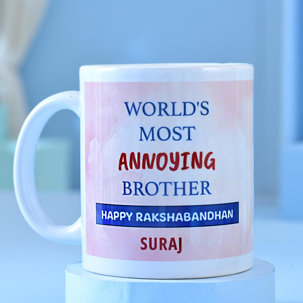 Personalized "Annoying Brother" Rakhi Gift Hamper