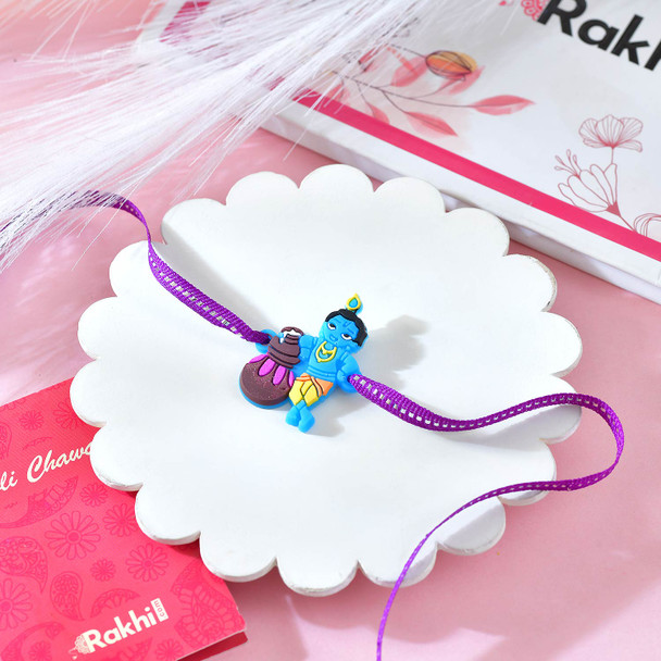 Adorable Krishna Rakhi Gift Combo