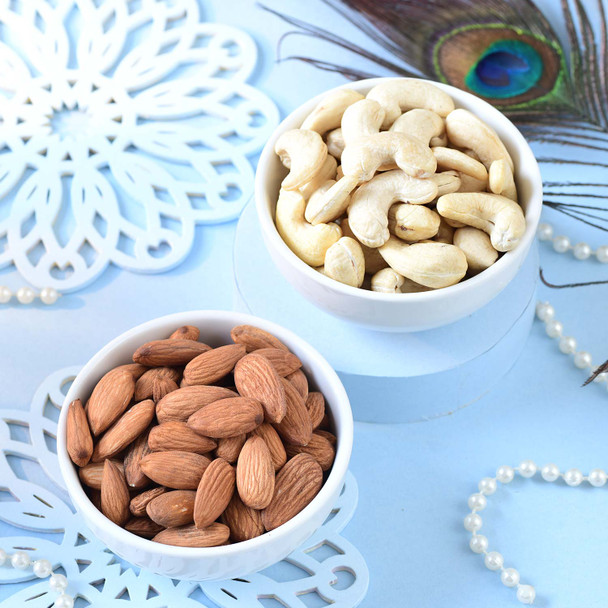 Om Grace Rakhi with Sweets and Dry Fruits