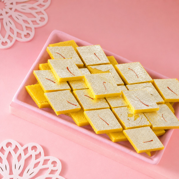 Cute Panda Rakhi with Kesar Kaju Katli