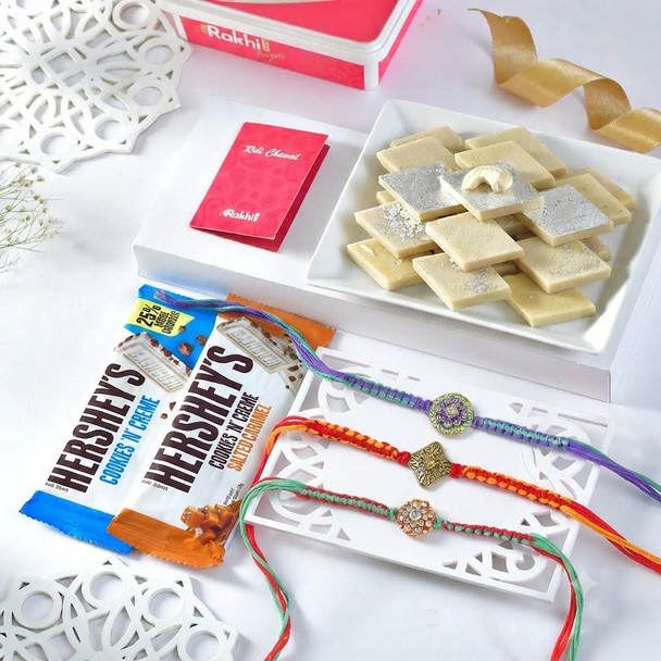 Family Three Rakhi Set Celebration Hamper