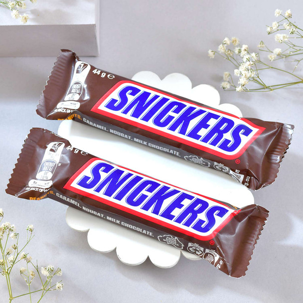 Evil Eye Protection Rudraksha Rakhi with Snickers Chocolates