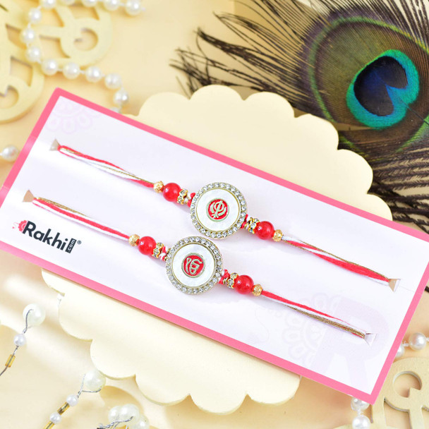 Divine Ik Onkar & Khanda Rakhi Set