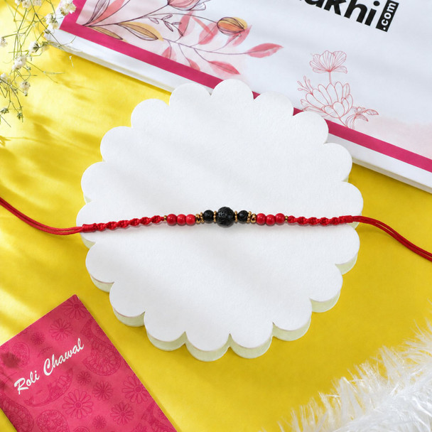 Traditional Rudraksha Bead Rakhi