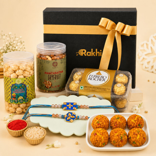 Luxury Rakhi Treats Hamper for Sibling