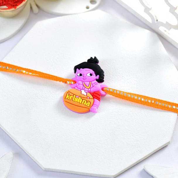 Krishna Kids Rakhi with Snickers Chocolates