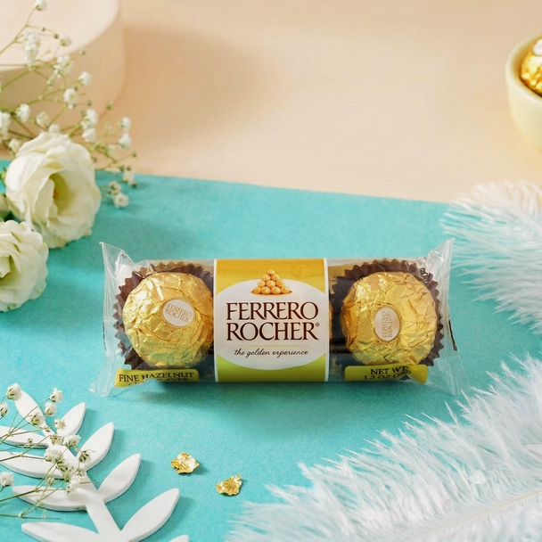 Classic Blue Rakhi Ferrero Delight