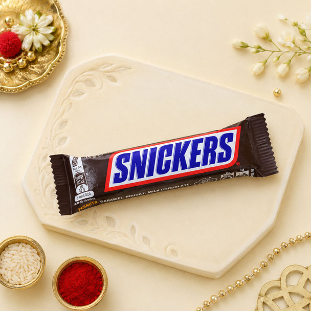 Ferrero & Snickers Choco Rakhi Combo