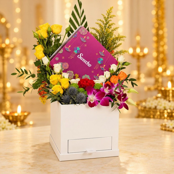 Diwali Festive Chocolate Floral Box