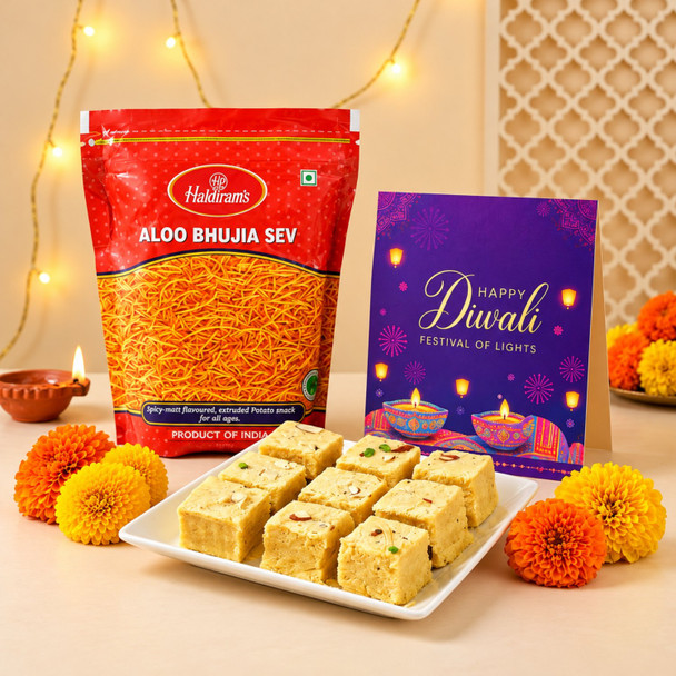 Indian Sweet and Savoury Diwali Delight Hamper