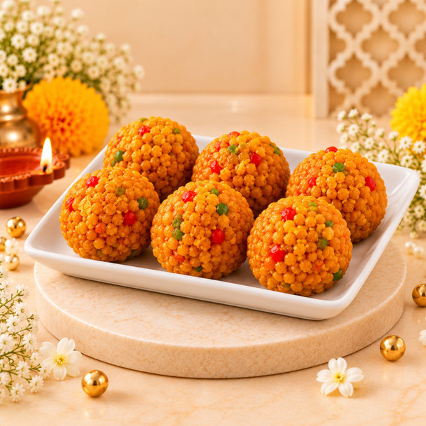 Traditional Indian Sweets with Lindt Chocolates and Almonds for Diwali Gift