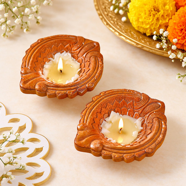 Lindt Lindor Chocolate Collection with Bhakarwadi and Earthen Diyas Diwali Hamper
