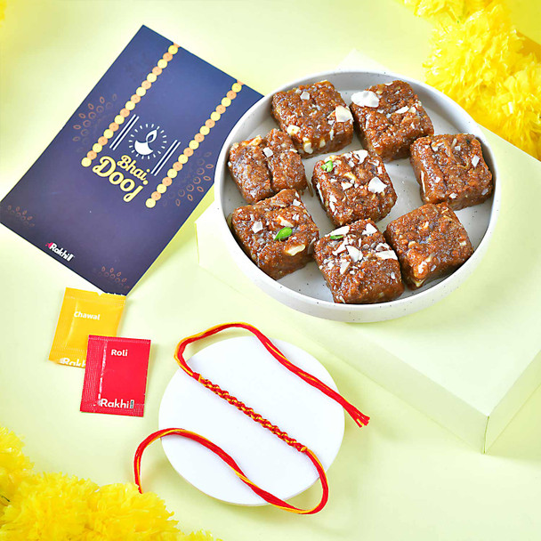 Bhaidooj Raksha Sutra with Dodha Barfi