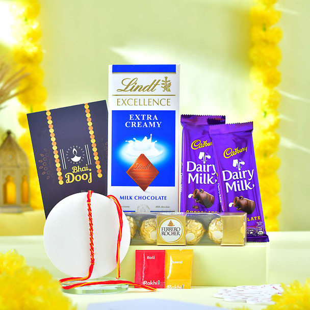 Bhaidooj Dhaga with Chocolates Hamper