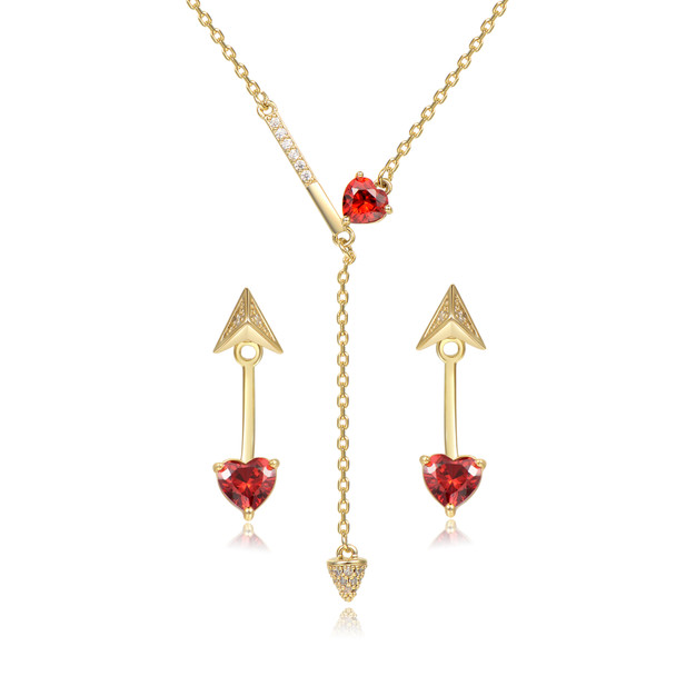 Buy Red Dimond Earring & Necklace Online to Australia
