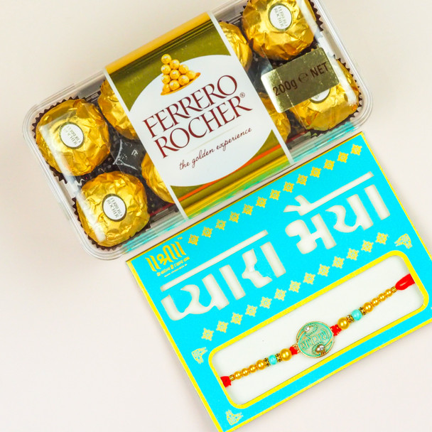 Radhe Radhe Rakhi With Ferrero Rocher