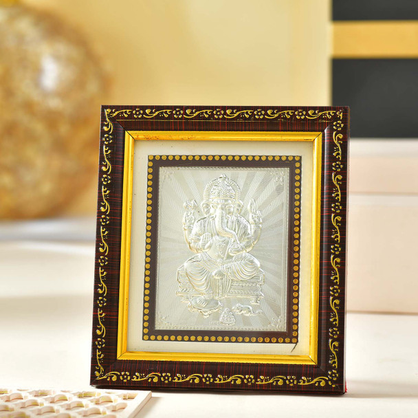 Silver Ganesha Frame