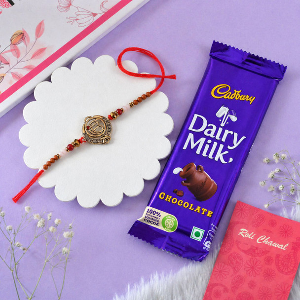 Ek Onkar Rakhi With Dairy Milk Chocolate