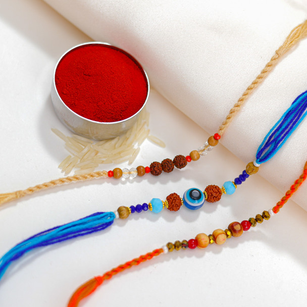 Beads Rakhi Set Of Three - For New Zealand