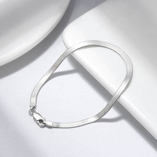 Silver Sophisticated Bracelet Rakhi - For Australia