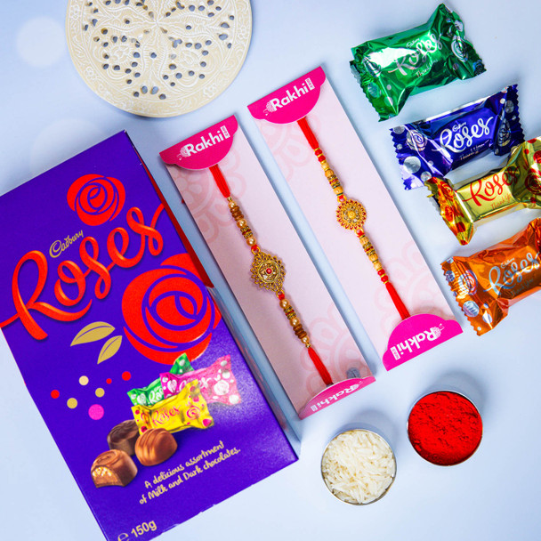 Rakhi With Variety Of Chocolates - For Australia