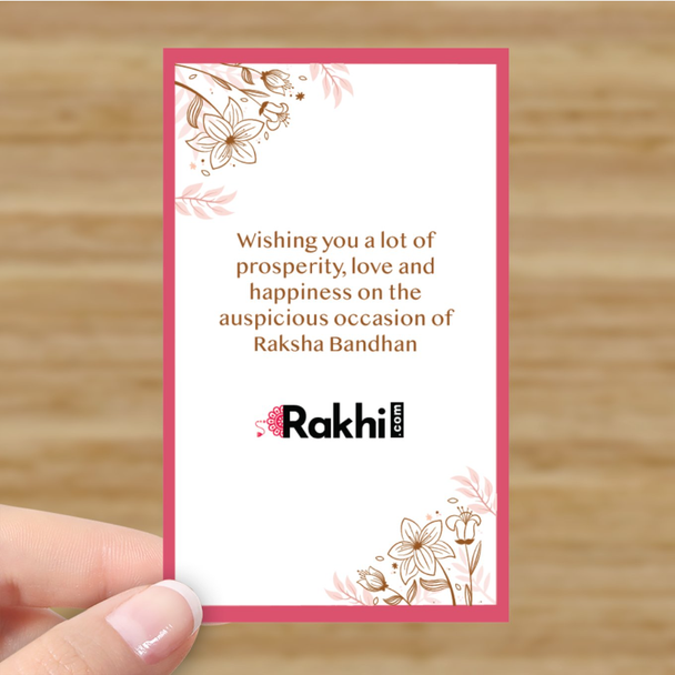 Decent Rakhi with Sweet - For Australia