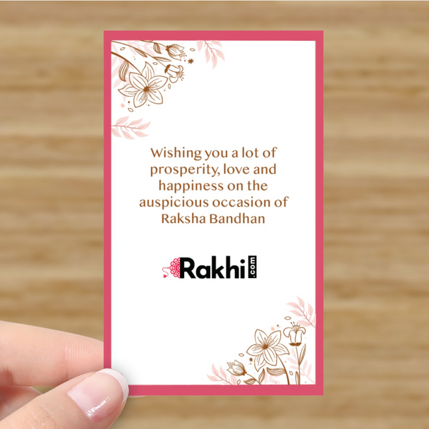 Premium Rudraksh Rakhi with Aroma Candle & Ferrero Chocolates - For Australia