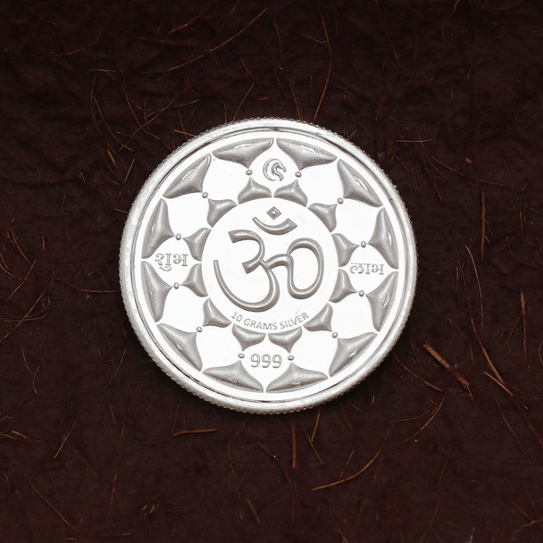 Ganesha Round 999 Silver Coin 10gm