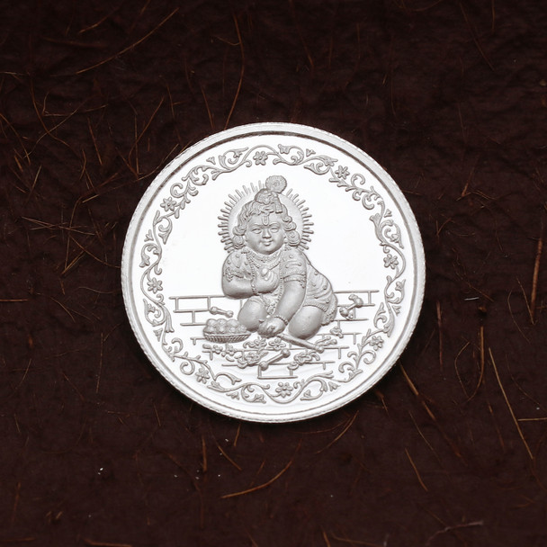 Bal Gopal Krishna 999 Silver Coin 10gm