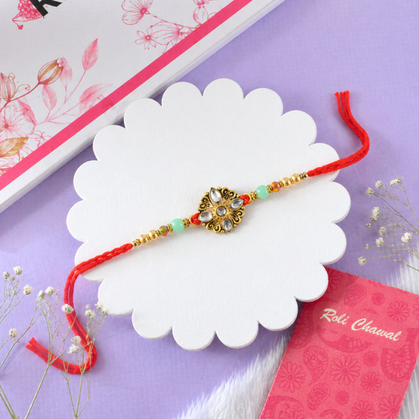Colorful Floral Designer Rakhi