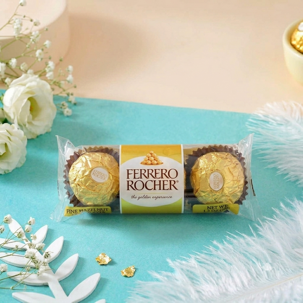 Sparkling  2 Rakhi With Ferrero Chocolates