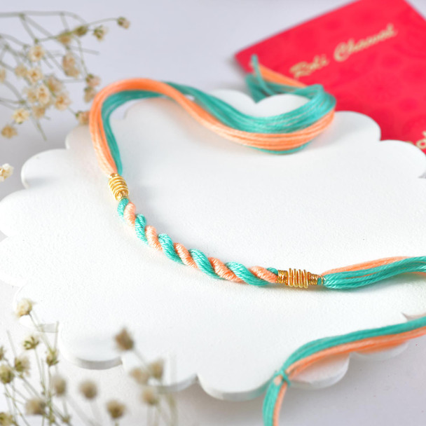 Turquoise 2 Rakhi Set