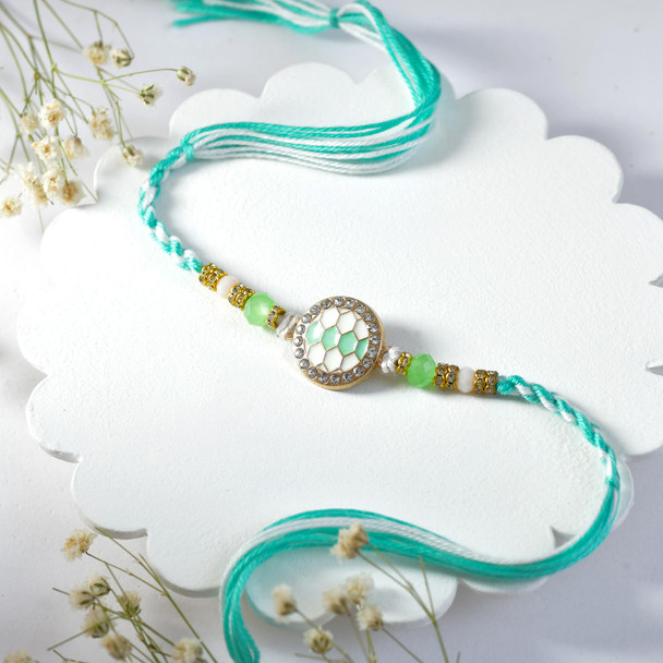 Turquoise 2 Rakhi Set