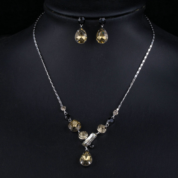 Swiss CZ Earrings and Necklace Set