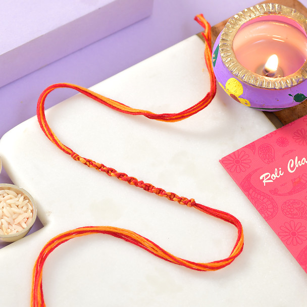 Bhaidooj Raksha Sutra with Laddu and Dryfruit