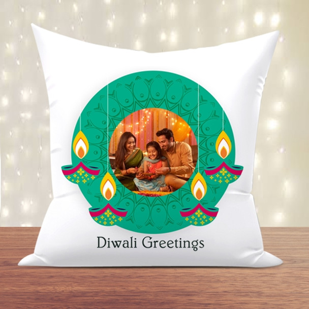 Beautiful Diwali Personalised Cushion