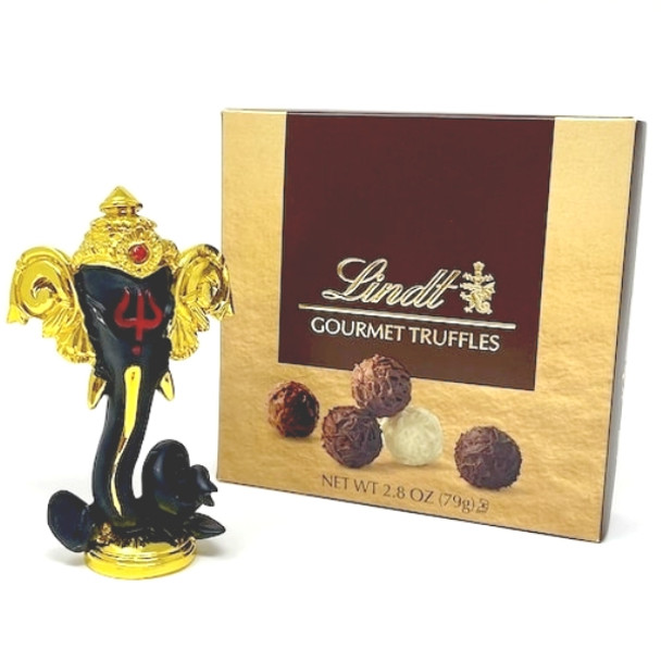 Ganesha with Lindt Gourmet Truffles Gift Box