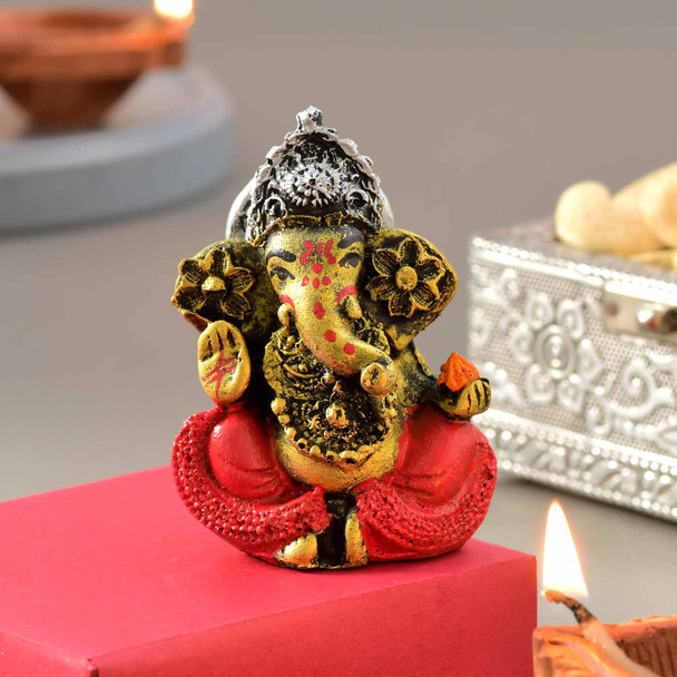 Ganesha with  Dryfruit Box & Cashew