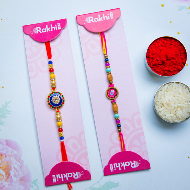 Graceful Set of 2 Rakhis for Brother