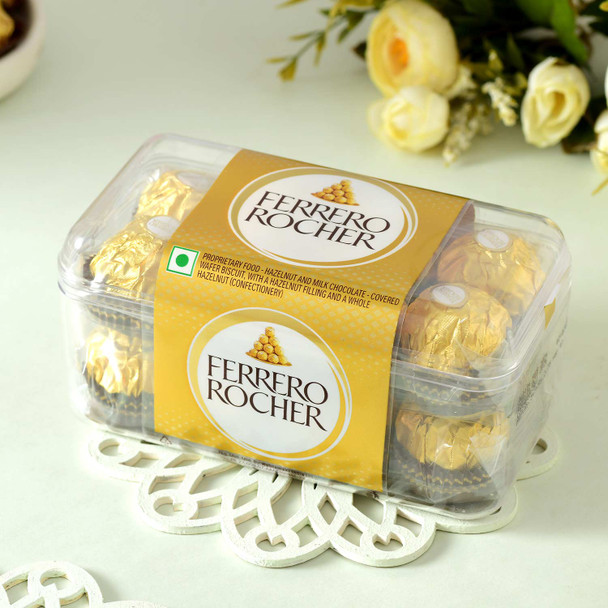 Set of 3 Devotional Rakhi with Kaju Katli & Ferrero Rocher