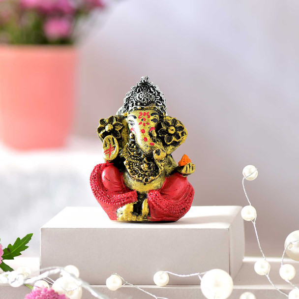 Vighnaharta Ganesha Stone Idol
