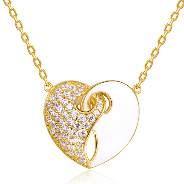 Heart Shape Cubic Zirconia Necklace