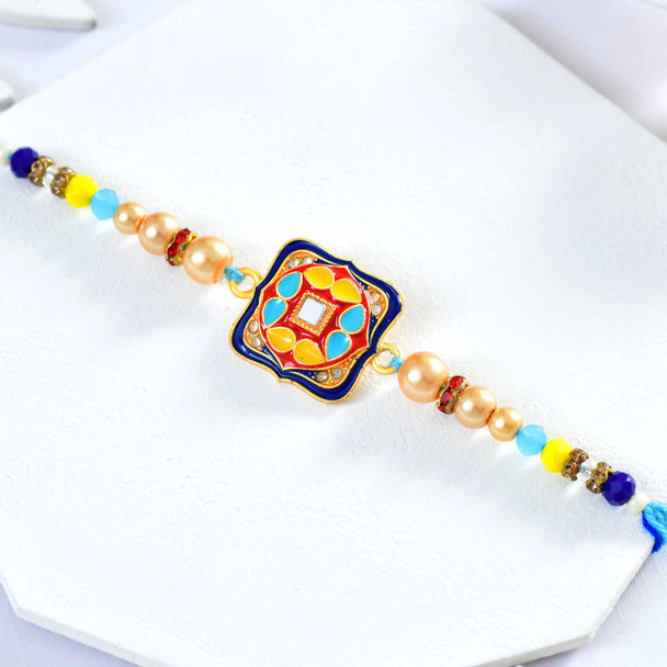 Multicolored Stone Rakhi