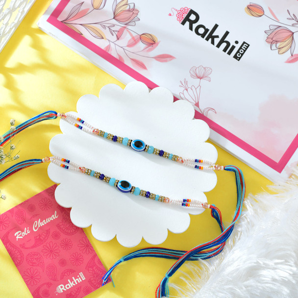 Set of Two Evil Eye Rakhi