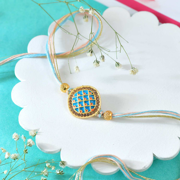 Sparkling  2 Rakhi With Ferrero Chocolates