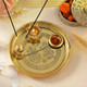 Brass Laxmi & Ganesha Puja thali with Kaju Katli